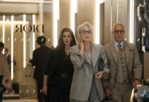 Meryl Streep Anne Hathaway Stanley Tucci walking scene Devil Wears Prada 2 2026
